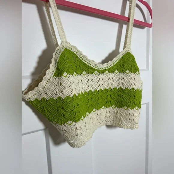 Crochet boho vacation set - crop top + shorts - Picture 3 of 14